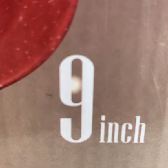 Red Speckled Enamel Plates 9 Inches Set 4 Enamelware Camping Durable Easy Carry - Picture 2 of 8